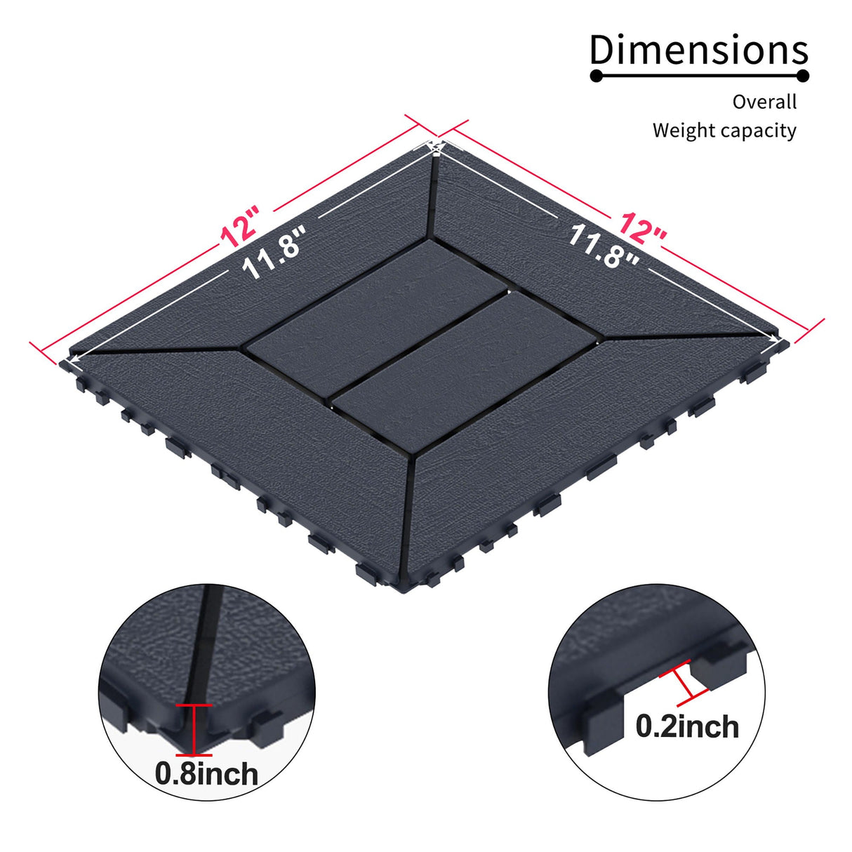 New Style Patio Diy Module Interlocking Decking Tiles, Floor Outdoor And Indoor, Easy And Quick Installation by Couch.com