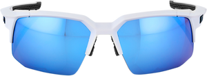 100% Speedcoupe Sunglasses - White - Blue Mirror 61031-000-75