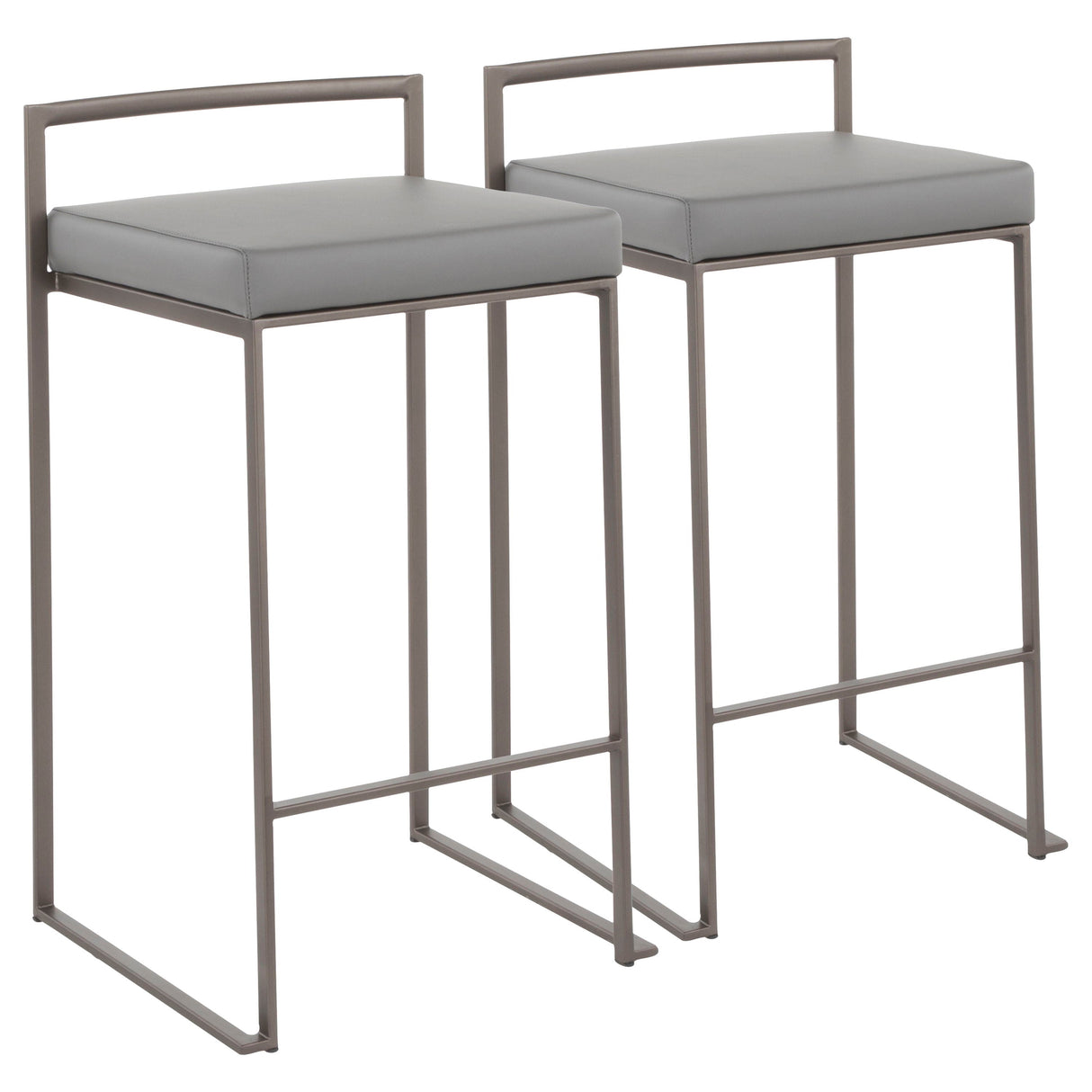 Fuji - Industrial Stackable Counter Stool Elegant Design by Couch.com