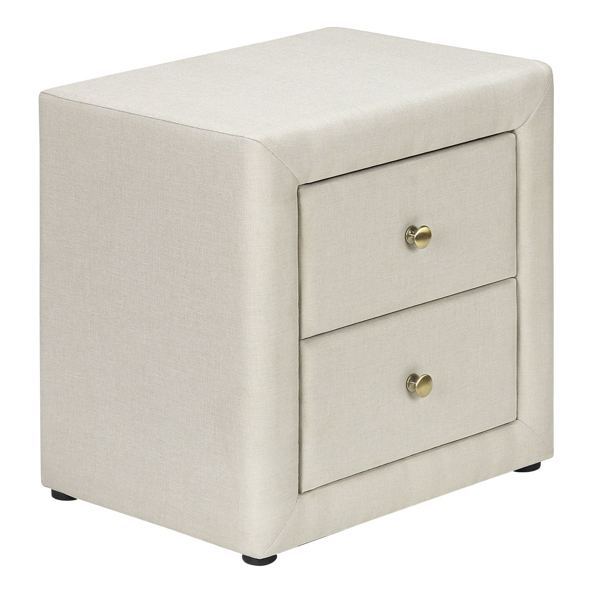 Nightstand, Storage Drawer Versatile Use, Upholstered, Transitional by Couch.com