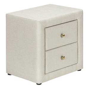 Nightstand, Storage Drawer Versatile Use, Upholstered, Transitional by Couch.com