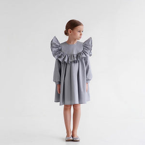 Big Lotus Edge Girl Baby Doll Dress Princess
