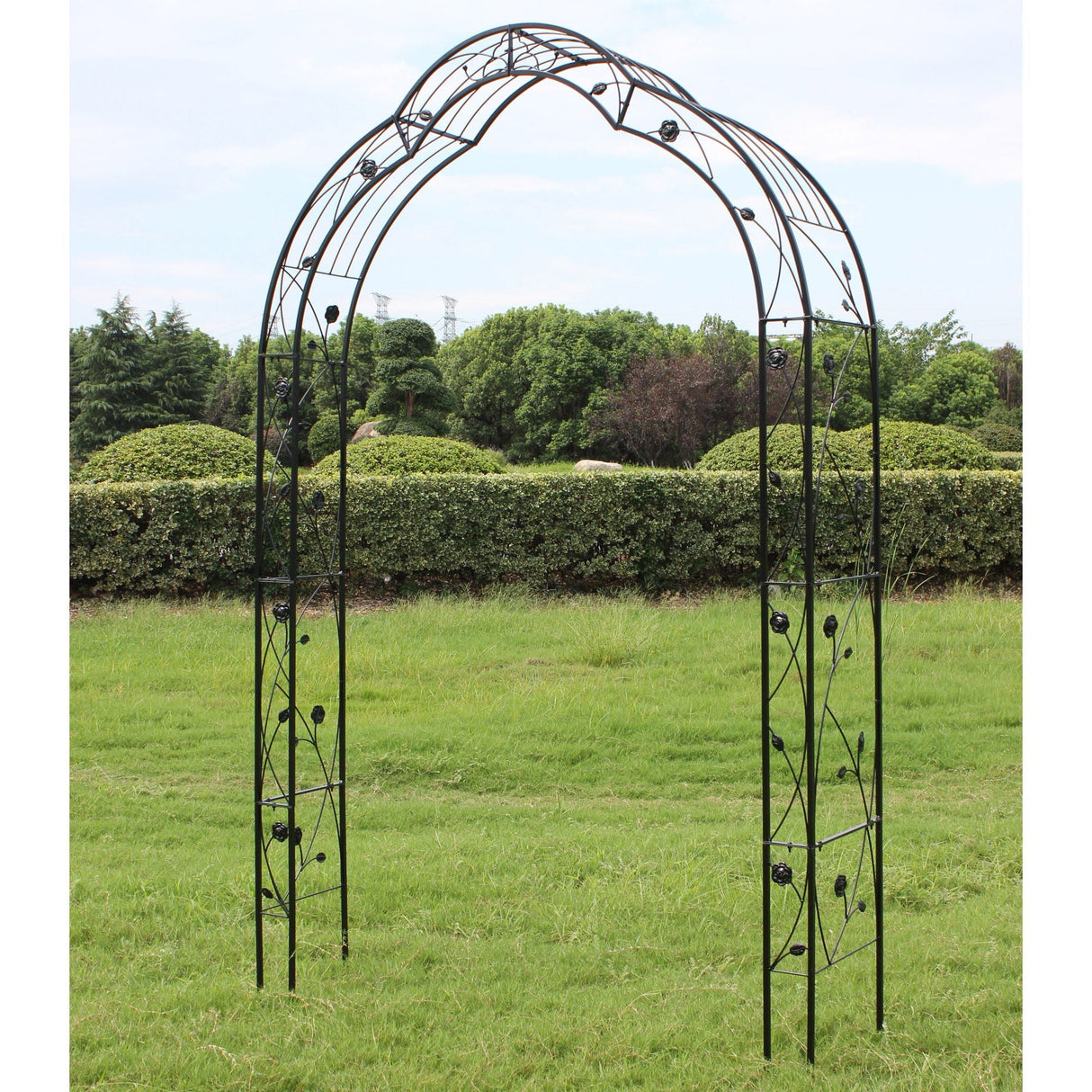 Metal Garden Arch Assemble Freely With 8 Styles Garden Arbor Trellis Climbing Plants Support Rose Arch by Couch.com
