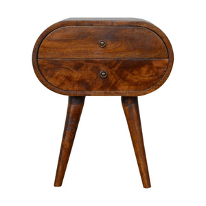 Circular Nightstand - Chestnut by Couch.com