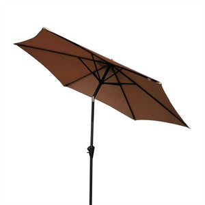 8.8' Outdoor Aluminum Patio Umbrella With 42 Pound Round Resin Umbrella Base by Couch.com
