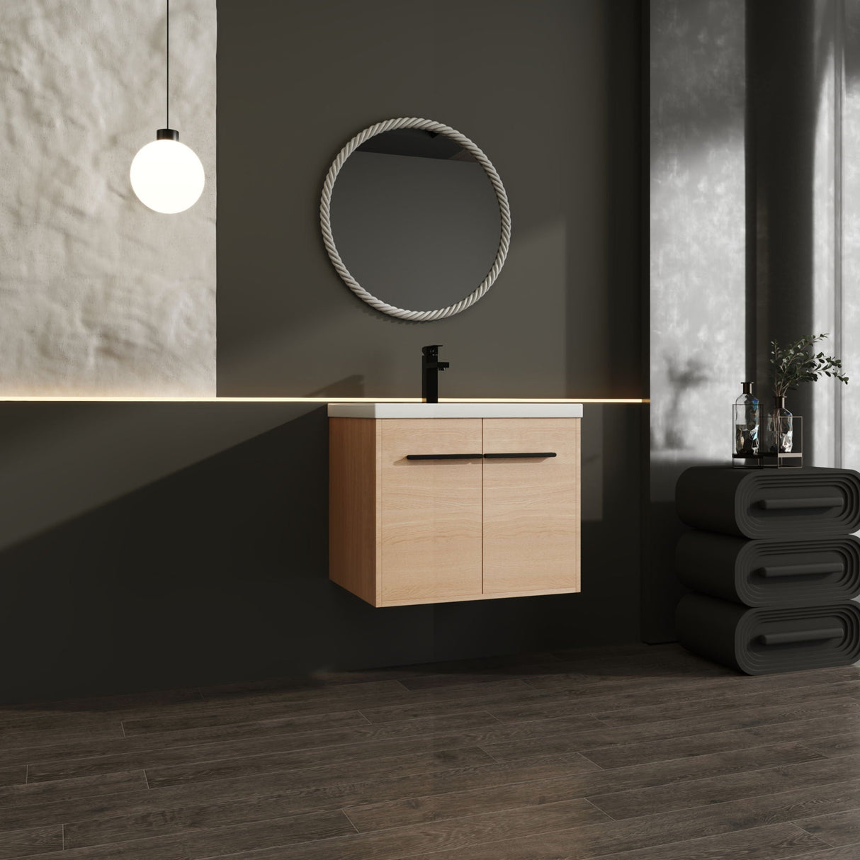 Bathroom Vanity Set With Resin Countertop Sink, 2 Doors by Couch.com