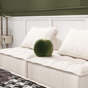 Luna - Round Sphere Accent Ball Throw Pillow by Couch.com