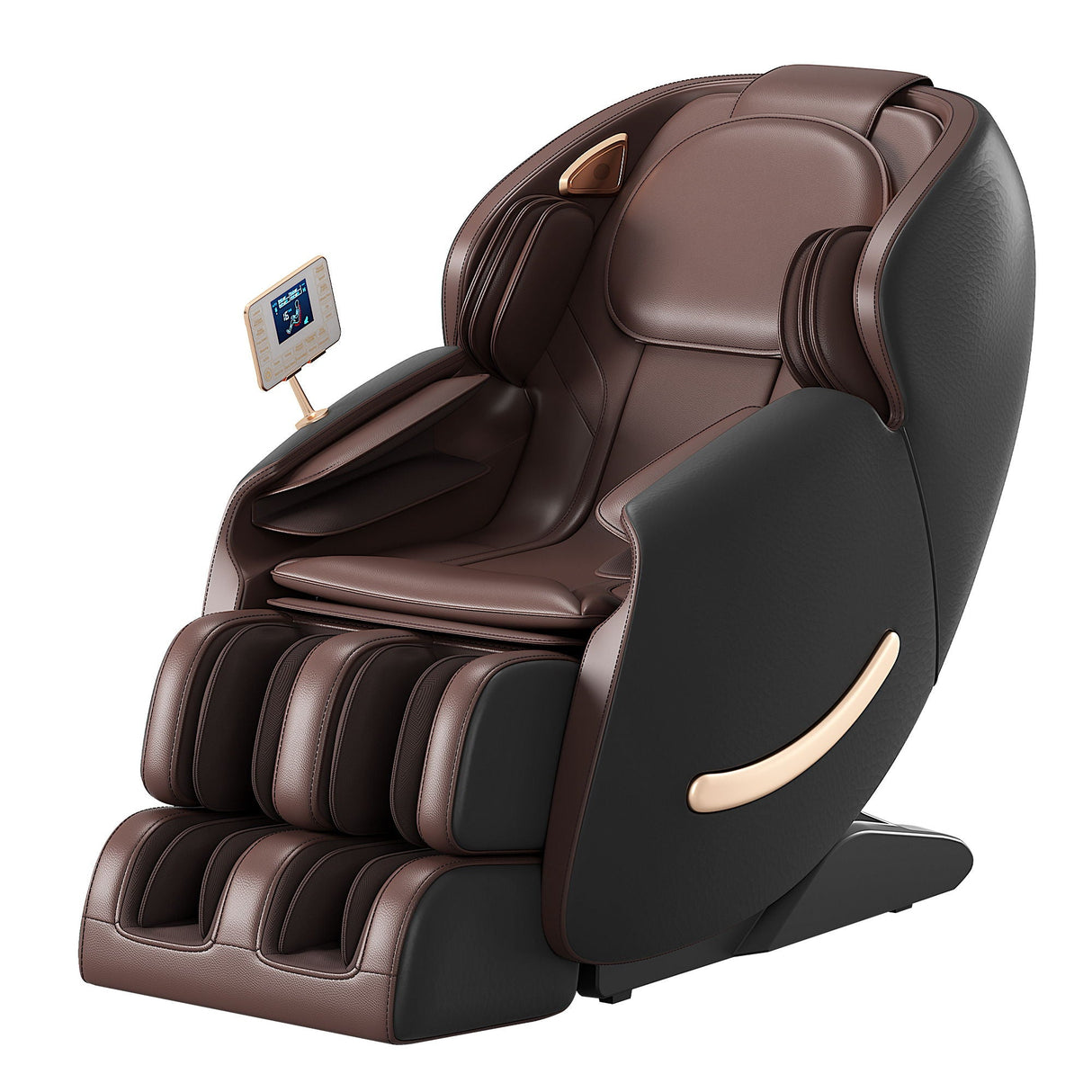 Deluxe - Massage Chair, Full Body Zero Gravity Recliner With Ai Voice Control, Sl Track, Bluetooth, Foot Rollers, Airbags, Heating - Black by Couch.com