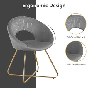 Modern Accent Velvet Chair (Set of 2) by Couch.com