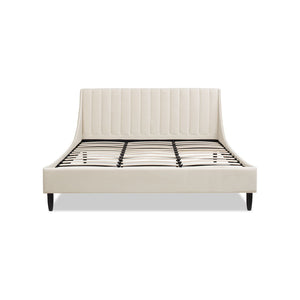 Aspen - Vertical Tufted Modern Headboard Platform Bed Set by Couch.com