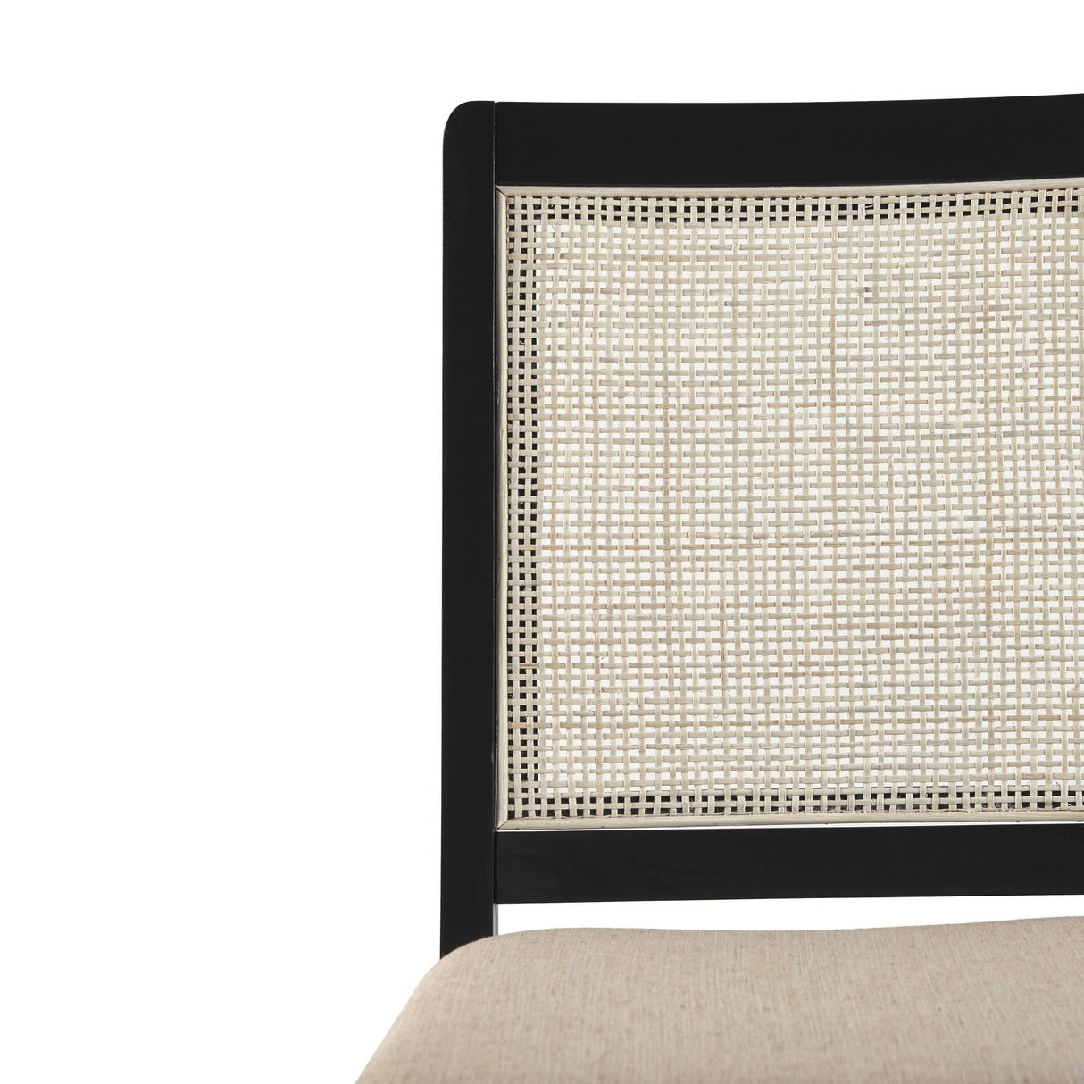 Modern Solid Wood Dining Chair With Rattan Inset Back (Set of 2) by Couch.com