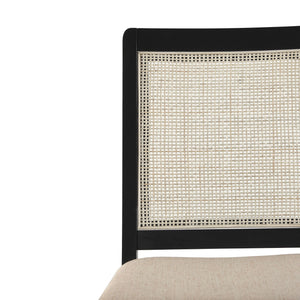 Modern Solid Wood Dining Chair With Rattan Inset Back (Set of 2) by Couch.com