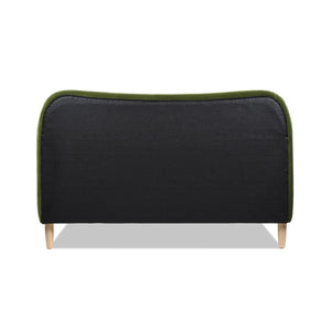 Roman - Curved Headboard Upholstered Platform Bed by Couch.com