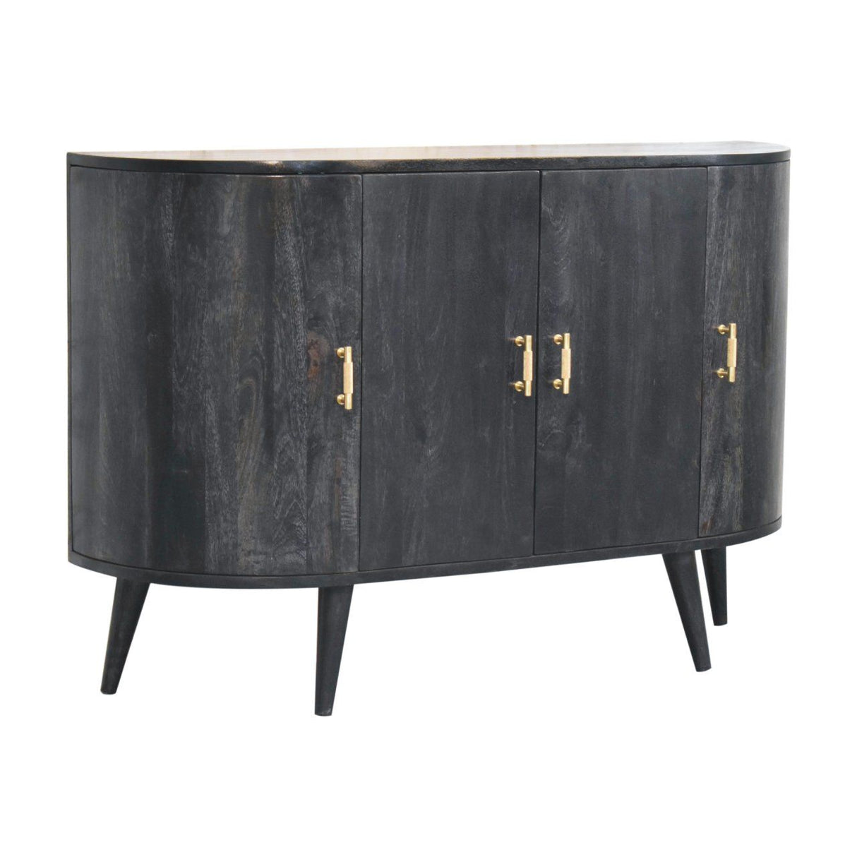 Quad - T Bar Cabinet - Ash Black by Couch.com