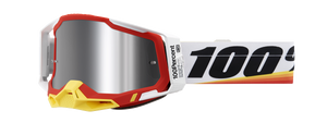 100% Racecraft 2 Goggles - Arsham Red - Silver Flash Mirror 50010-00016