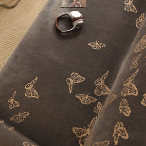Butterfly Jacquard Soft Couch Blankets Cover for Couch Reversible Modern Sofa Slipcover Throw Covers