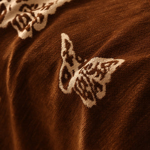 Butterfly Jacquard Soft Couch Blankets Cover for Couch Reversible Modern Sofa Slipcover Throw Covers