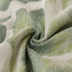 Botanical Sofa Cover with Chiffon Skirt, Floral Couch Throw Blanket for All-Season