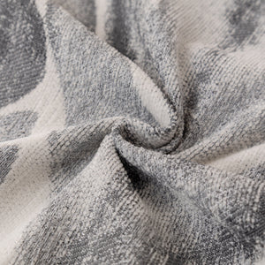 Botanical Sofa Cover with Chiffon Skirt, Floral Couch Throw Blanket for All-Season