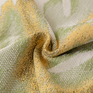 Botanical Sofa Cover with Chiffon Skirt, Floral Couch Throw Blanket for All-Season