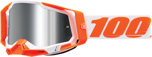 100% Racecraft 2 Goggles - Orange - Silver Flash Mirror 50010-00013