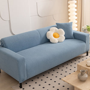 Fleece Stretch Sofa Slipcover Washable Soft Spandex Couch Cover Furniture Protector