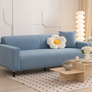 Fleece Stretch Sofa Slipcover Washable Soft Spandex Couch Cover Furniture Protector