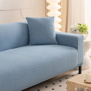 Fleece Stretch Sofa Slipcover Washable Soft Spandex Couch Cover Furniture Protector