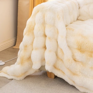 Thick Faux Fur Couch Cover Fluffy Fuzzy Warm Washable Furniture Protector for Kids Pets