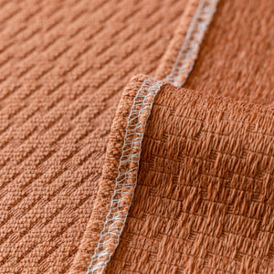 Herringbone Textured Sofa Throw Blanket, Durable Pet Friendly Modern Couch Slipcover