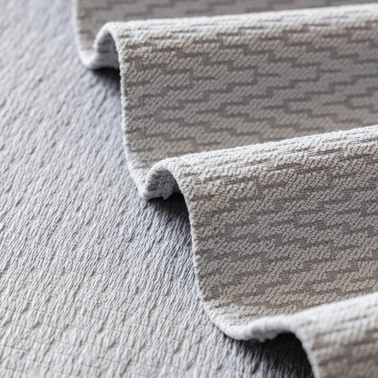 Herringbone Textured Sofa Throw Blanket, Durable Pet Friendly Modern Couch Slipcover