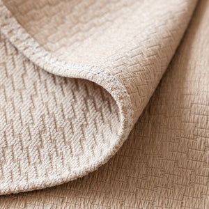 Herringbone Textured Sofa Throw Blanket, Durable Pet Friendly Modern Couch Slipcover