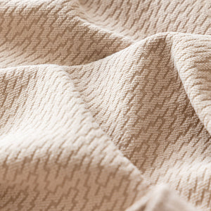 Herringbone Textured Sofa Throw Blanket, Durable Pet Friendly Modern Couch Slipcover