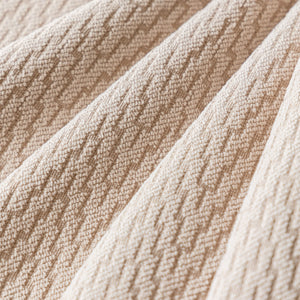 Herringbone Textured Sofa Throw Blanket, Durable Pet Friendly Modern Couch Slipcover