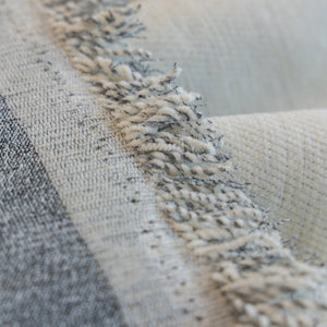 Cozy Couch Throw Blanket with Tassels, Jacquard Leaf Pattern Furniture Protector