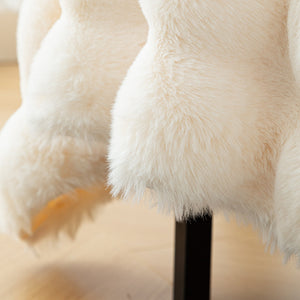 Thick Faux Fur Sofa Cover Fluffy Plush Warm Sofa Slipcover Furniture Protector for Couch Bed