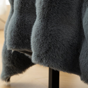 Thick Faux Fur Sofa Cover Fluffy Plush Warm Sofa Slipcover Furniture Protector for Couch Bed