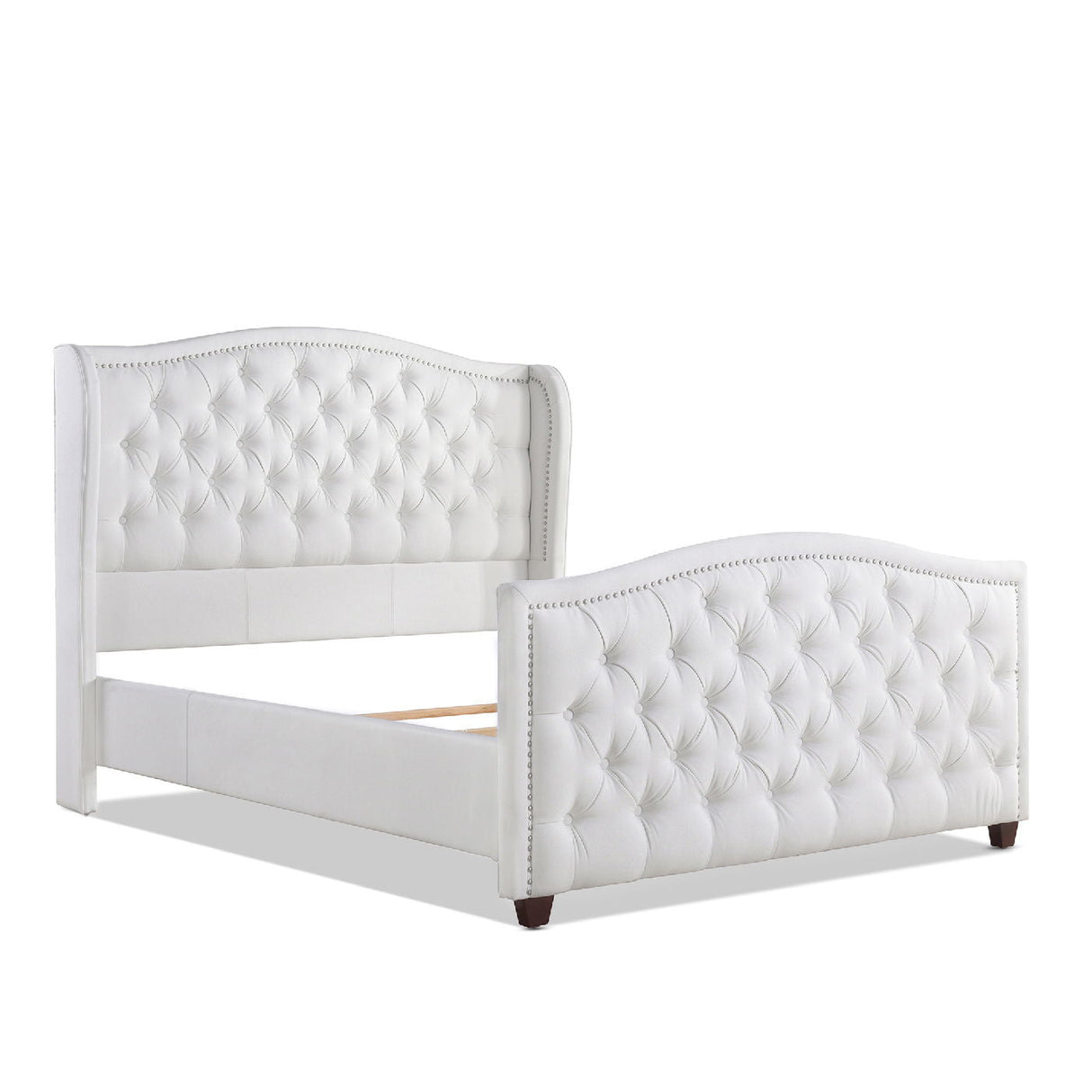 Marcella - Upholstered Shelter Headboard Bed Set by Couch.com