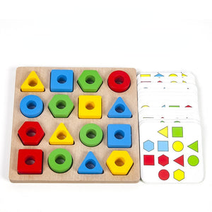 Geometric Pairing Blocks Leisure Board Game Toys