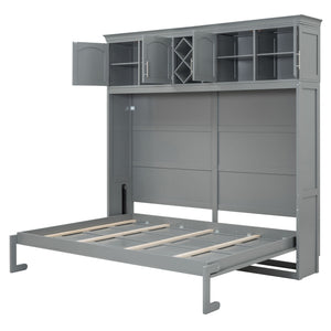 Murphy Wall Bed With Top Cabinets & Wine Rack by Couch.com