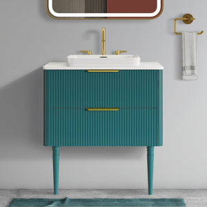 Elena - Modern Bathroom Vanity With Sink With Ample Storage, 2 Soft Close Drawers by Couch.com