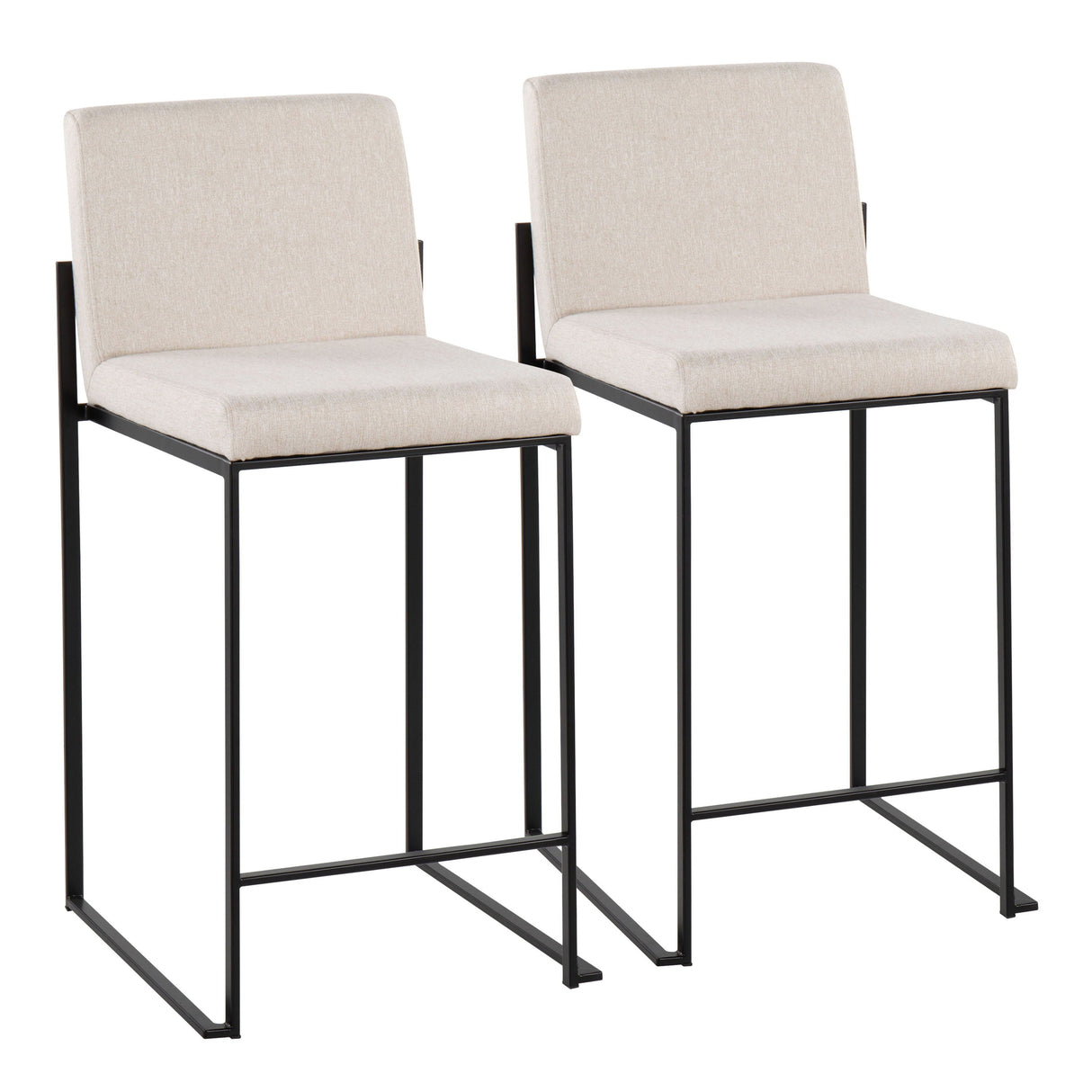 Fuji - Contemporary Modern Elegance, High Back Counter Stool by Couch.com