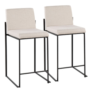 Fuji - Contemporary Modern Elegance, High Back Counter Stool by Couch.com