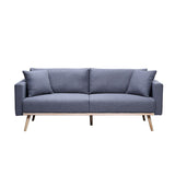 Easton - Linen Fabric Living Room Set With USB Charging Ports Pockets And Pillows (Set of 2) by Couch.com
