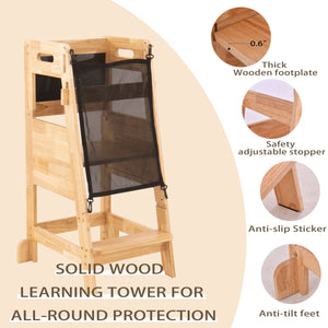 Solid Wood Learning Tower - Wood by Couch.com