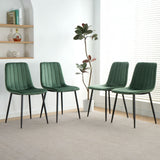 Dining Chair, Modern Kitchen Dining Chair With Cushion Back, Upholstered Side Chair With Coated Metal Legs, Family Kitchen Dining Room And Living Room (Set of 4 by Couch.com