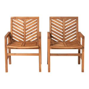 Modern 2 Piece Chevron Patio Chairs by Couch.com