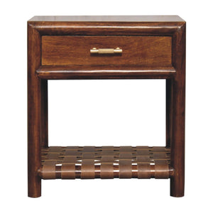 T Bar Nightstand - Dark Brown by Couch.com