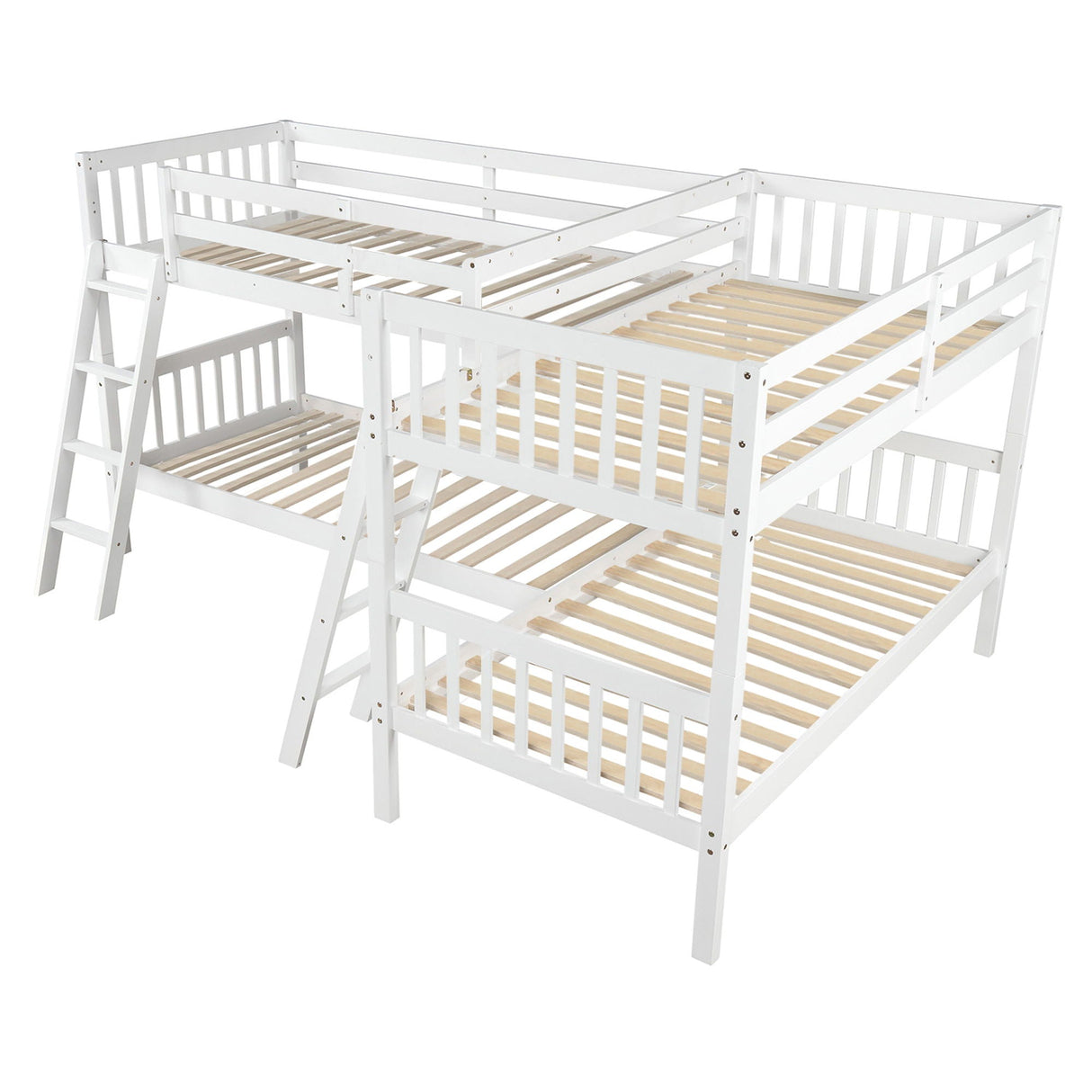 L Shaped Bunk Bed With Ladder by Couch.com
