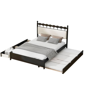 Storage Platform Bed With 2 Big Drawers & Trundle by Couch.com